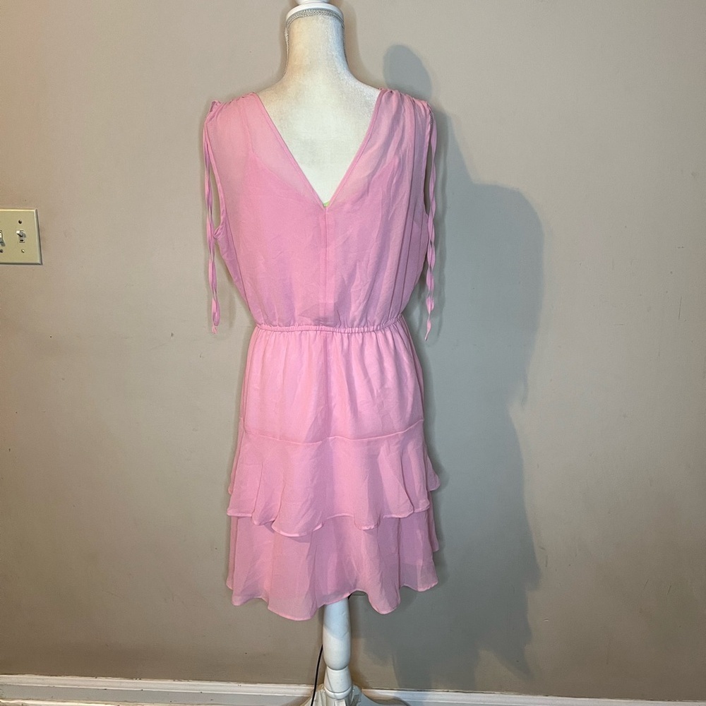 💃🏻Sam Edelman Pink Tiered Ruffled Mini Dress - Picture 4 of 6